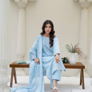 Azure Tale Straight Shirt Trouser